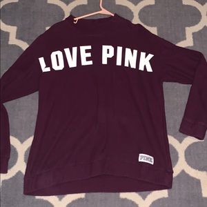 PINK crew neck sweatshirt